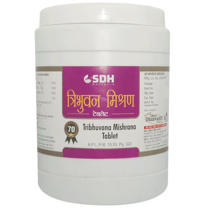 SDH Naturals Tribhuvana Mishrana Tablet - Classic Derma