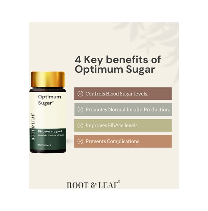 Root & Leaf Optimum Sugar Diabetes Support Tablet (90 Each)