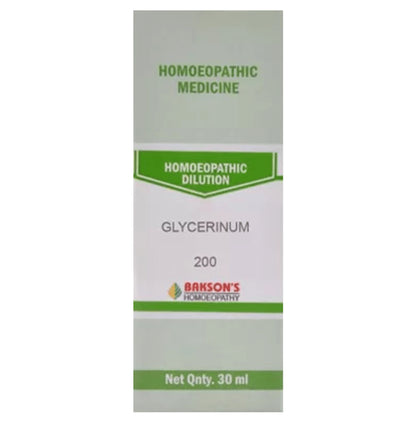 Bakson's Homeopathy Glycerinum Dilution 200 - Classic Derma