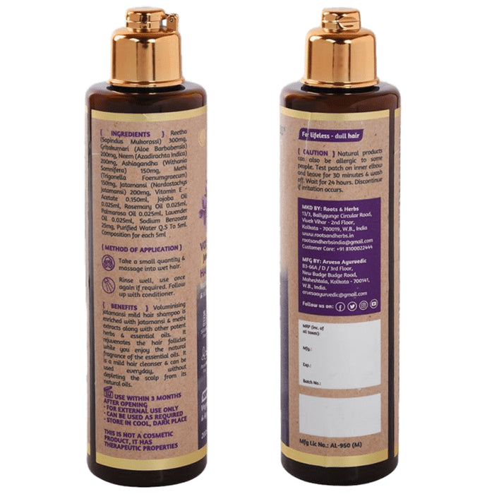 Roots and Herbs Voluminising Jatamansi Hair Cleanser