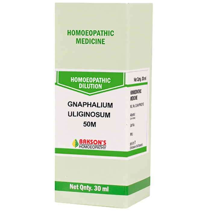 Bakson's Homeopathy Gnaphalium Uliginosum Dilution 50M - Classic Derma
