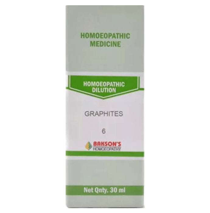 Bakson's Homeopathy Graphites Dilution 6 CH - Classic Derma
