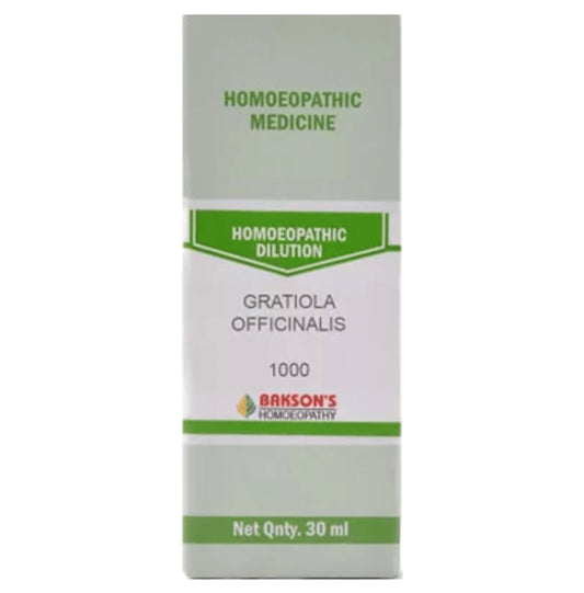 Bakson's Homeopathy Gratiola Officinalis Dilution 1000 CH - Classic Derma