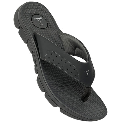 Yoho Lifestyle Extra Soft Comfortable and Anti Skid Slippers for Men with Arch Support 6 Monsoon Grey
