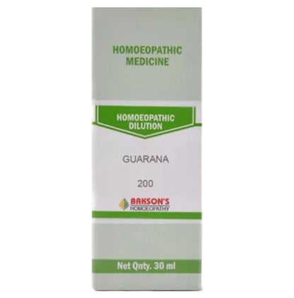 Bakson's Homeopathy Guarana Dilution 200 - Classic Derma