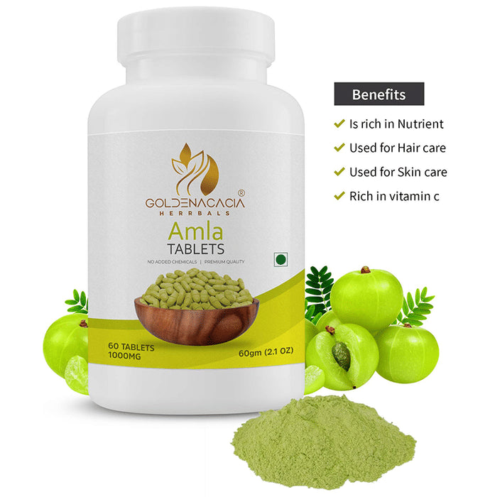 Goldenacacia Herrbals Amla 1000mg Tablet
