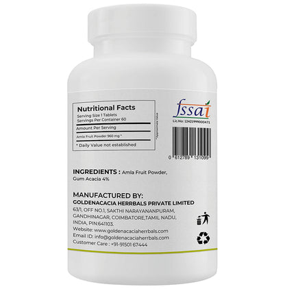 Goldenacacia Herrbals Amla 1000mg Tablet