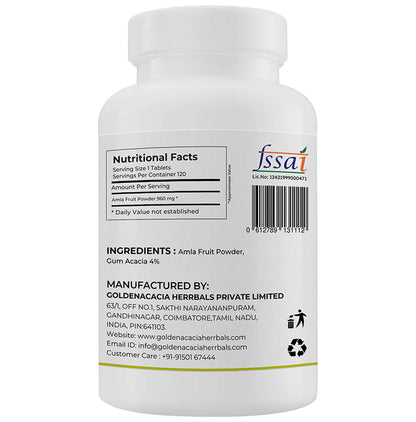 Goldenacacia Herrbals Amla 1000mg Tablet
