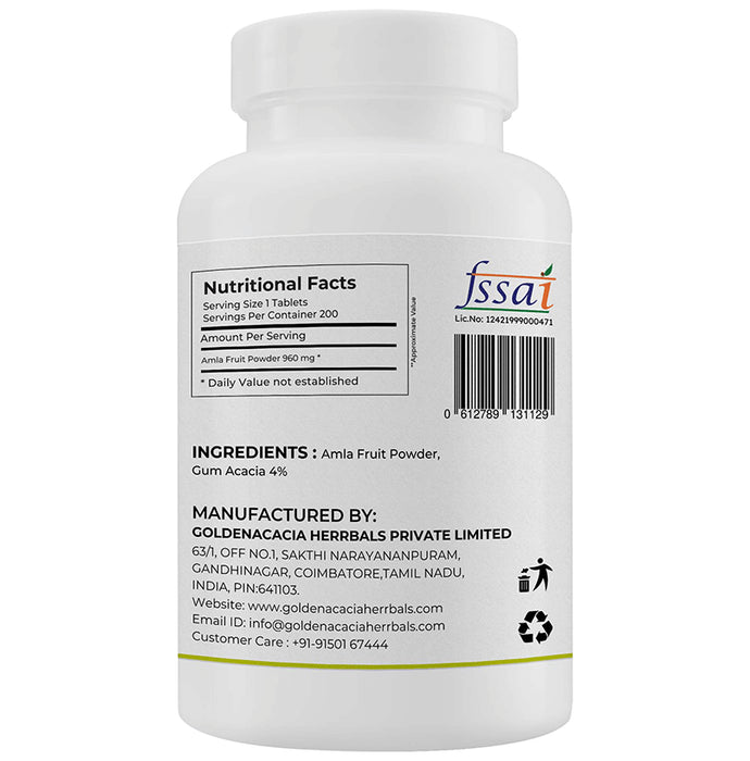 Goldenacacia Herrbals Amla 1000mg Tablet
