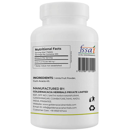 Goldenacacia Herrbals Amla 1000mg Tablet