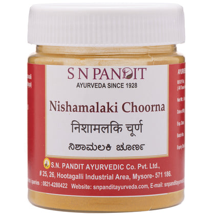 S N Pandit Ayurveda Nishamalaki Choorna - Classic Derma