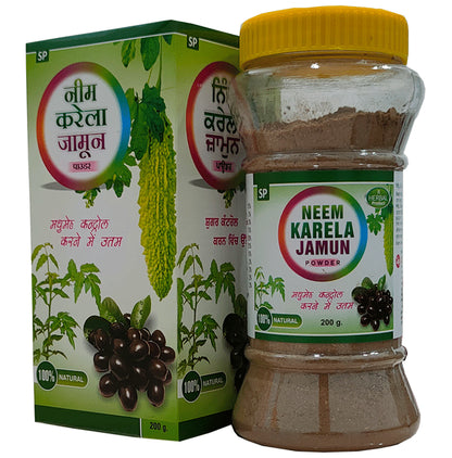 S.P Pharmaceuticals Neem Karela Jamun Powder (200gm Each)