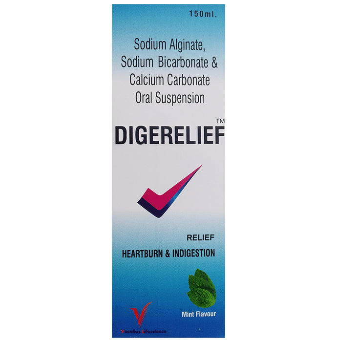 Buy Digerelief Oral Suspension Mint Sugar Free & Gluten Free Online ...