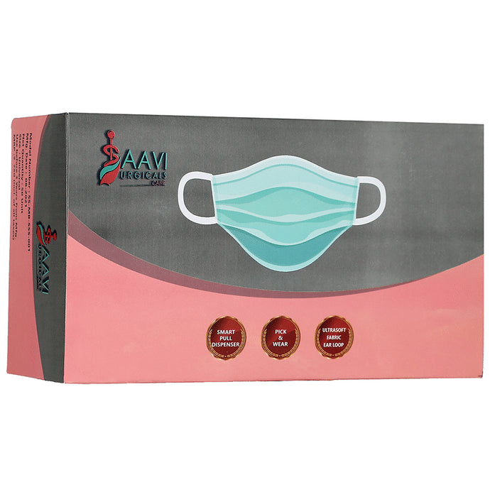 Saavi Urgicals Polypropylene 4 Ply Surgical Face Mask Camouflage