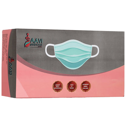 Saavi Urgicals Polypropylene 4 Ply Surgical Face Mask French Canvas
