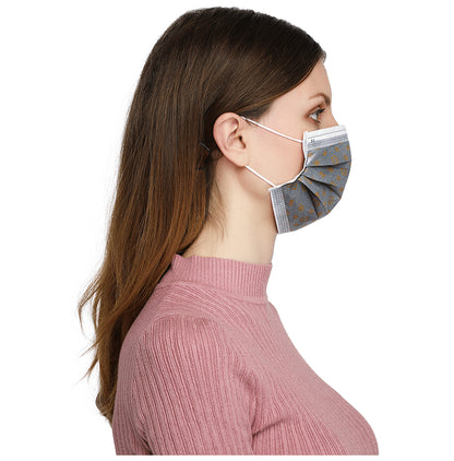Saavi Urgicals Polypropylene 4 Ply Surgical Face Mask French Canvas