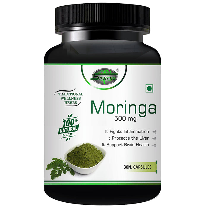 Sabates Moringa 500mg Capsule - Classic Derma