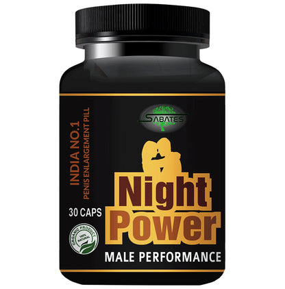 Sabates Night Power Male Performance Capsule - Classic Derma