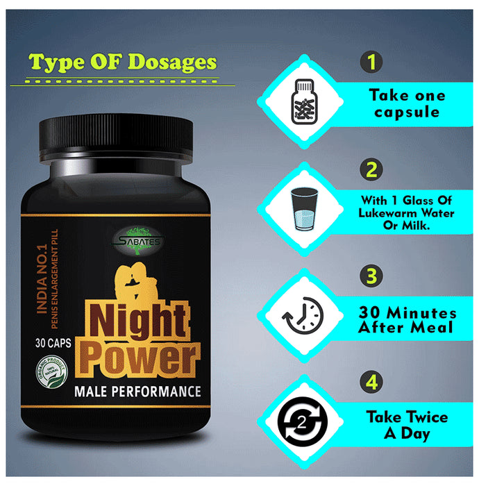 Sabates Night Power Male Performance Capsule