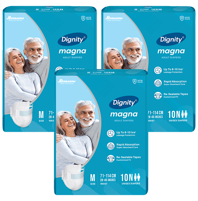 Dignity Magna Adult Diaper (10 Each) Medium - Classic Derma