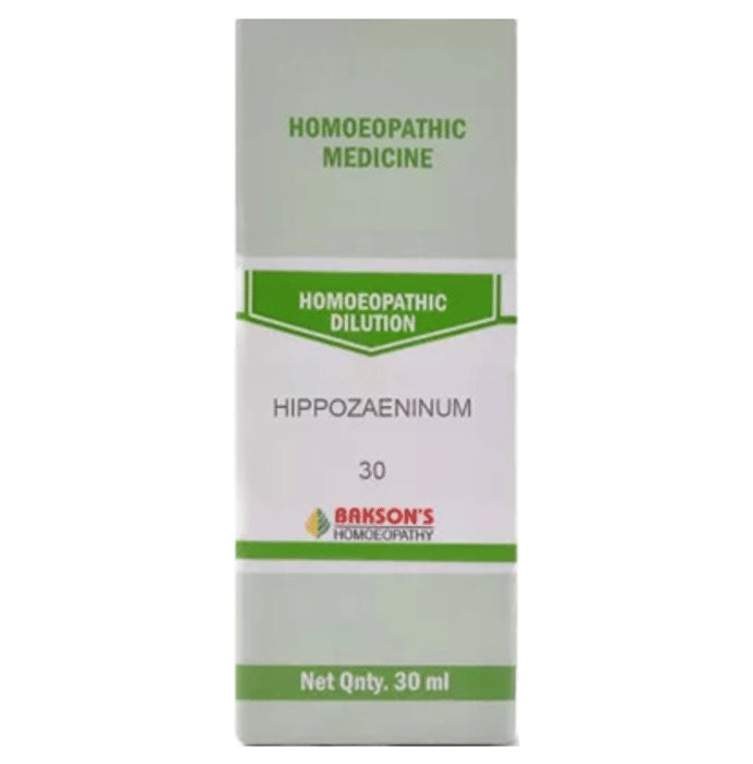 Bakson's Homeopathy Hippozaeninum Dilution 30 - Classic Derma