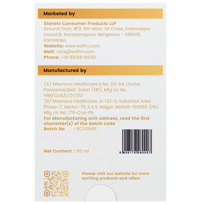 Saffr'n Luminous Hydration Moisturiser