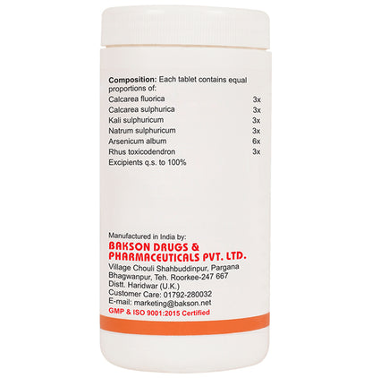 Bakson's Homeopathy Homoeopathic Formula 'D' Tablet