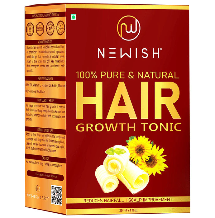 Newish 100% Pure & Natural Hair Growth Tonic - Classic Derma
