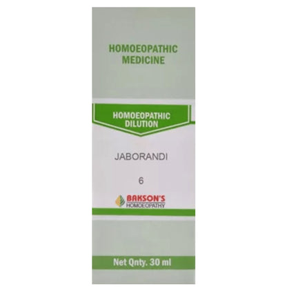 Bakson's Homeopathy Jaborandi Dilution 6 CH - Classic Derma