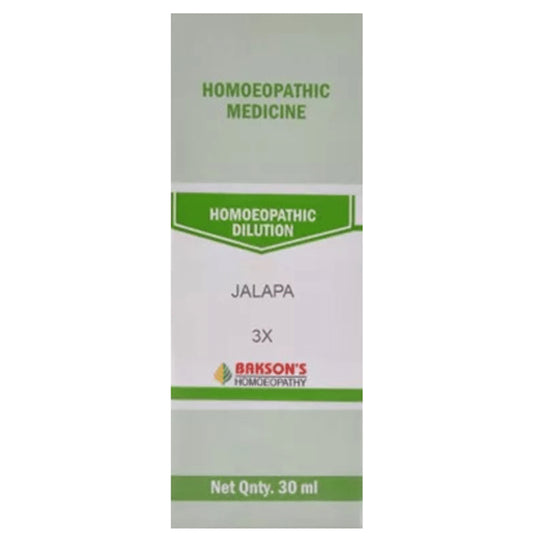 Bakson's Homeopathy Jalapa Dilution 3X - Classic Derma