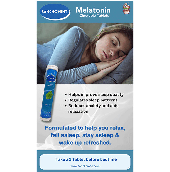 Sanchomee Herboveda Melatonin Chewable Tablet
