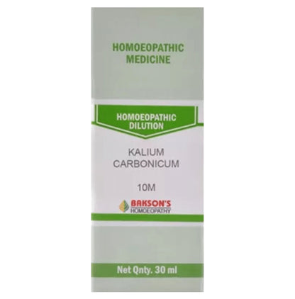 Bakson's Homeopathy Kalium Carbonicum Dilution 10M - Classic Derma