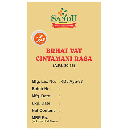 Sandu Brhat Vat Cintamani Rasa Tablet