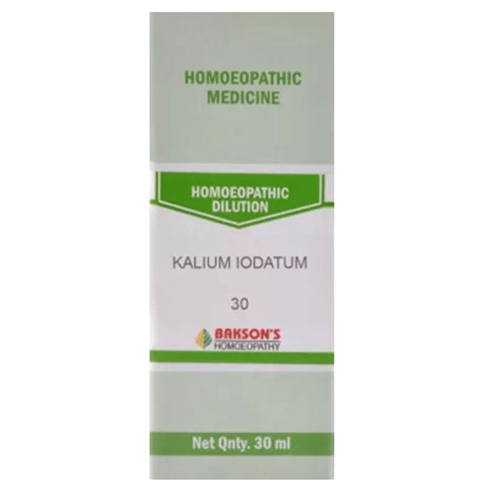 Bakson's Homeopathy Kalium Iodatum Dilution 30 - Classic Derma