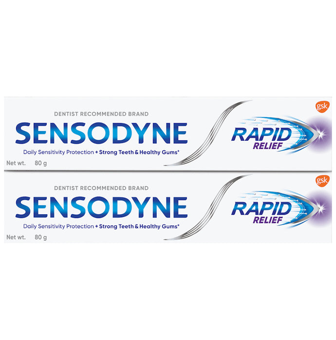 Buy Sensodyne Rapid Relief Toothpaste (80gm Each) | Classic Derma ...