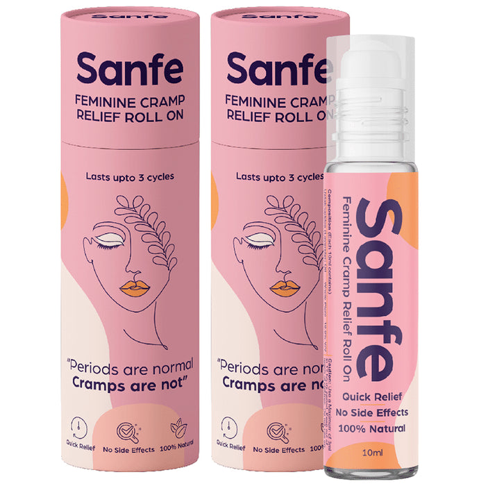 Sanfe Feminine Cramp Relief Roll On (10ml Each) - Classic Derma