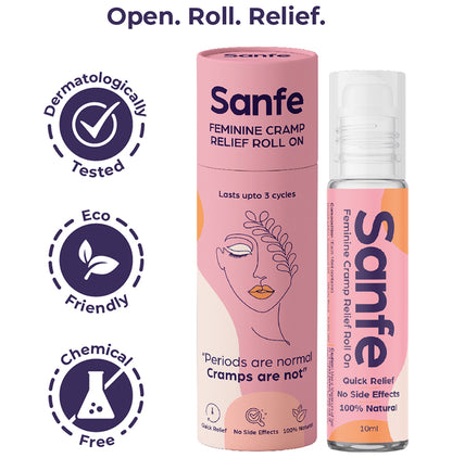 Sanfe Feminine Cramp Relief Roll On (10ml Each)