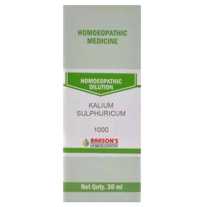 Bakson's Homeopathy Kalium Sulphuricum Dilution 1000 CH - Classic Derma