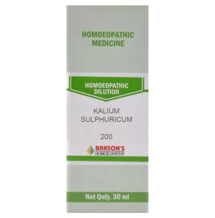 Bakson's Homeopathy Kalium Sulphuricum Dilution 200 - Classic Derma