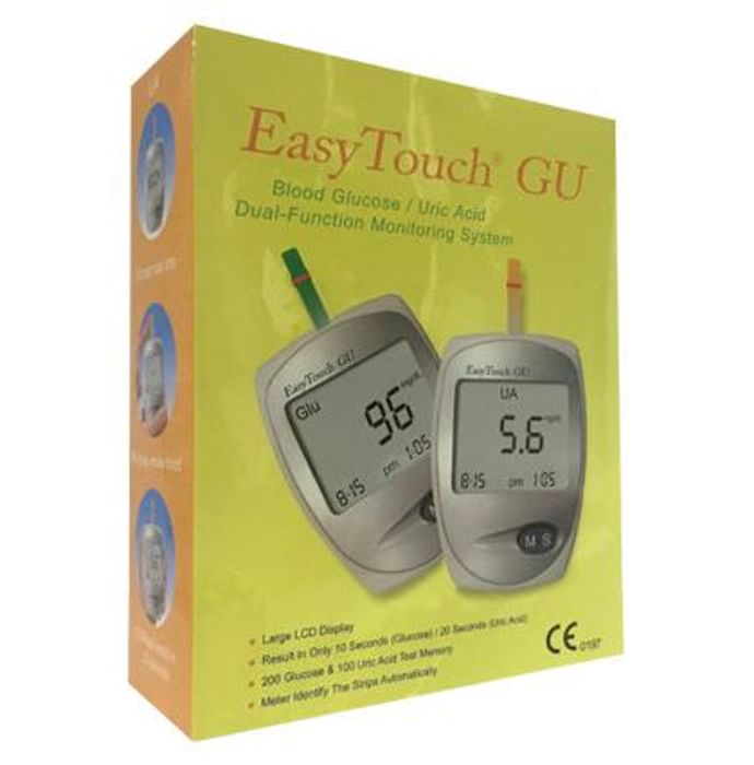 EasyTouch ET 201 GU Blood Glucose/Uric Acid Dual-Function Monitoring System - Classic Derma