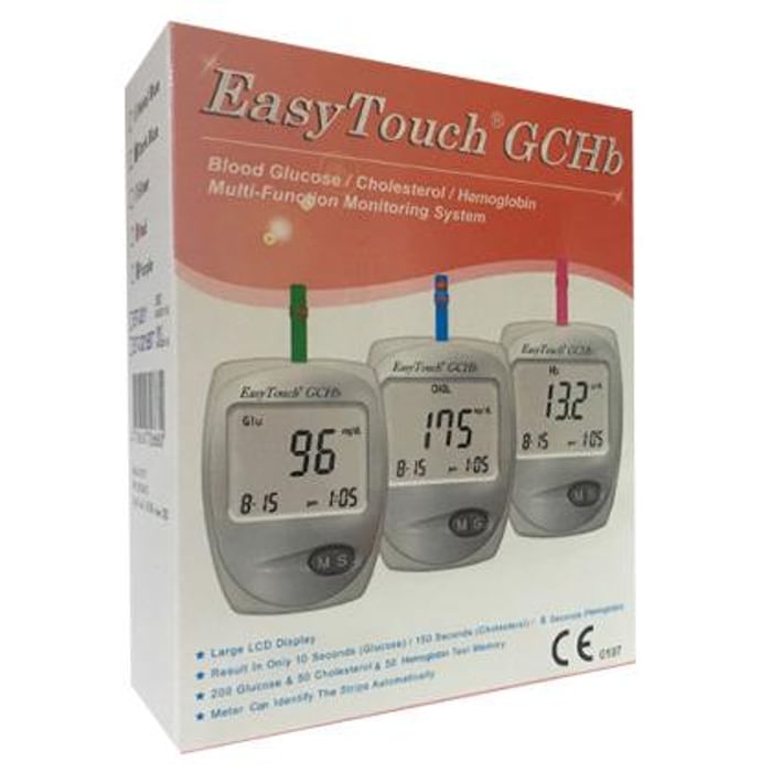EasyTouch ET 321 Blood Glucose/Cholesterol/Hemoglobin Multi-Function Monitoring System - Classic Derma