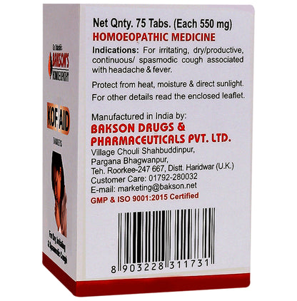 Bakson's Homeopathy Kof Aid Tablet