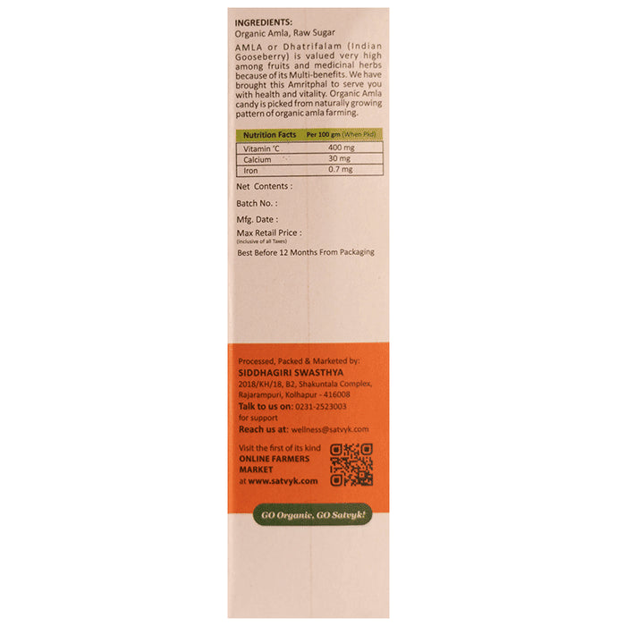 Satvyk Organic Amla Meetha Candy