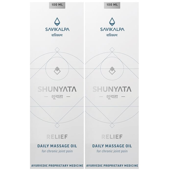 Savikalpa Shunyata Relief Daily Massage Oil (100ml Each) - Classic Derma