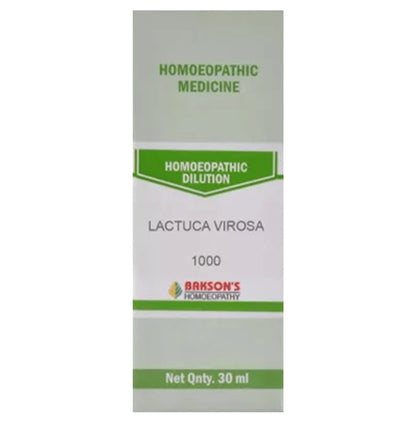 Bakson's Homeopathy Lactuca Virosa Dilution 1000 CH - Classic Derma