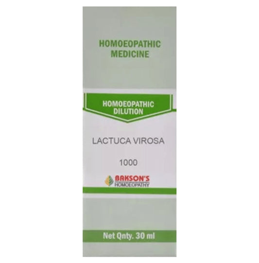 Bakson's Homeopathy Lactuca Virosa Dilution 1000 CH - Classic Derma