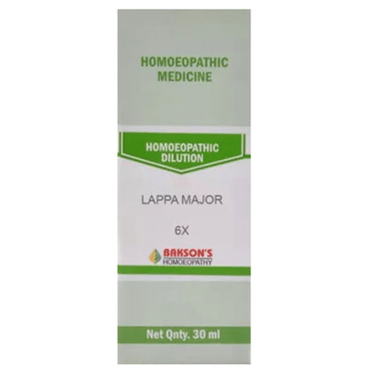 Bakson's Homeopathy Lappa Major Dilution 6X - Classic Derma