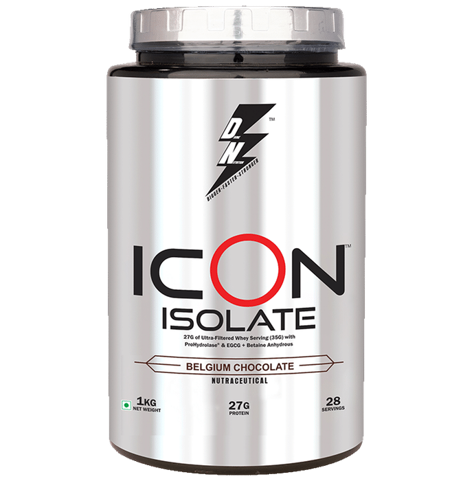 Divine Nutrition Icon Isolate Powder Belgium Chocolate - Classic Derma
