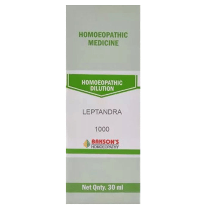 Bakson's Homeopathy Leptandra Dilution 1000 CH - Classic Derma