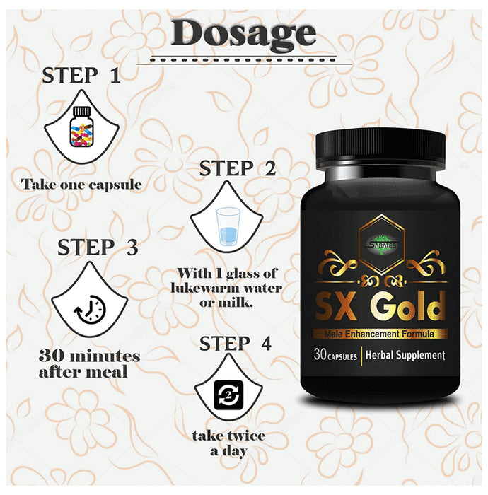 Sabates SX Gold Male Enhancement Formula Capsule